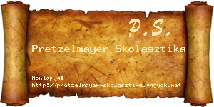 Pretzelmayer Skolasztika névjegykártya
